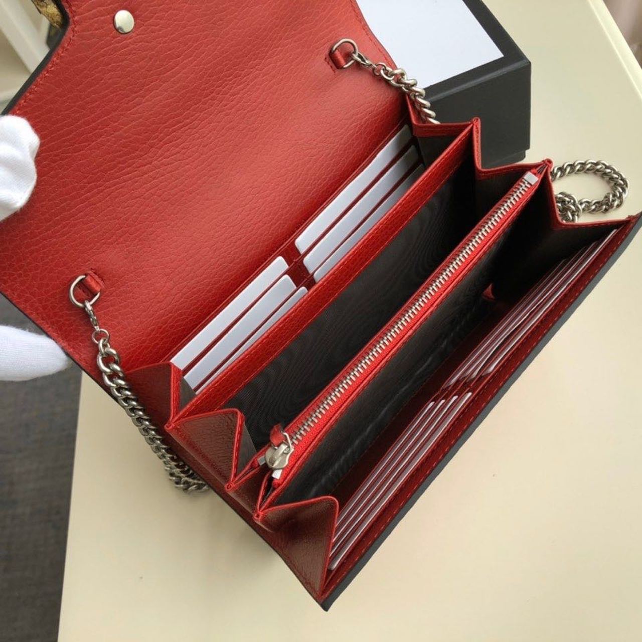 gg Dionysus Mini Chain Bag Hibiscus Red Metal-Free Tanned For Women 8in/20cm gg 401231 CAOGX 8990