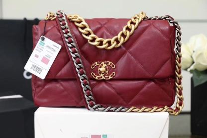 CHL 19 Handbag 26cm Bordeaux For Women AS1160