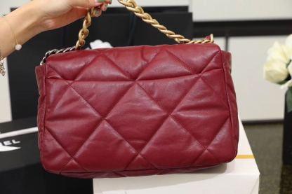 CHL 19 Handbag 26cm Bordeaux For Women AS1160