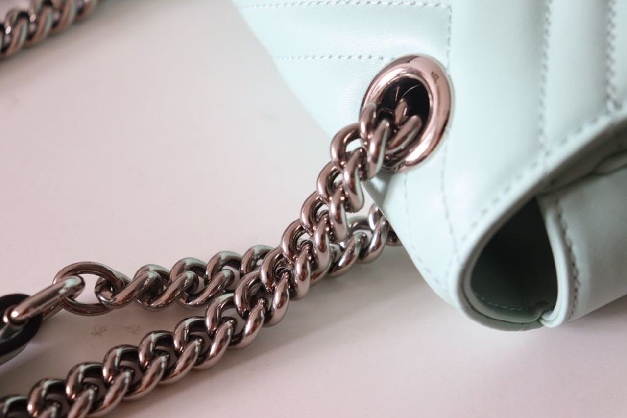 gg Marmont Matelassé Mini Bag Mint Green For Women 8.5in/22cm gg