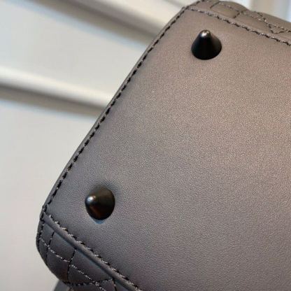 DI Medium Lady Bag Matte Hardware Black Ultramatte For Women 9.5in/24cm CD M0565SLOI_M989