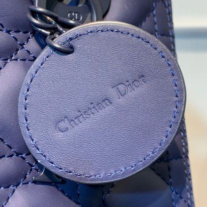 DI Medium Ultramatte Lady Bag Blue For Women 9.5in/24cm CD M0565ILOI_M85B