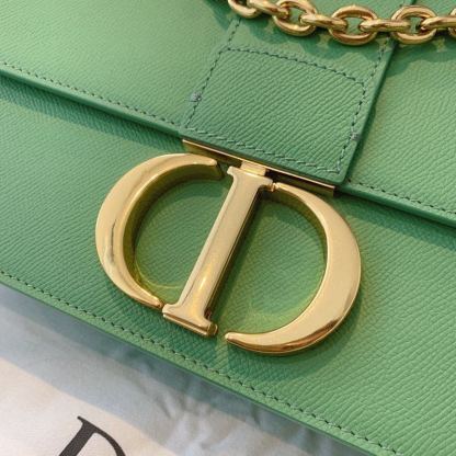 DI 30 Montaigne Chained Bag Deep Mint Green Box For Women 24cm/9in CD