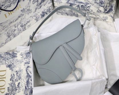 DI Medium Saddle Bag Light Blue Ultramatte For Women 25cm/10in CD