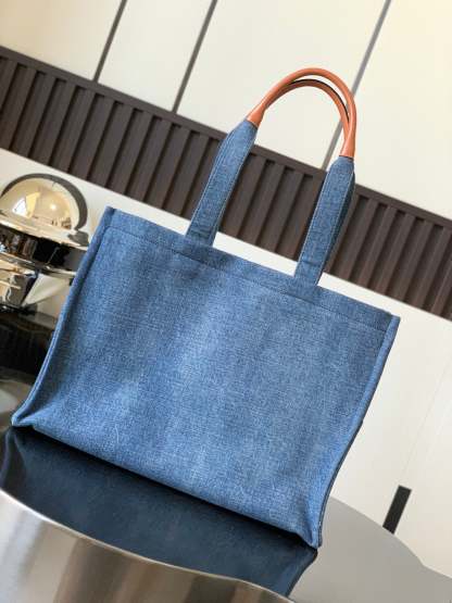 CE Medium Denim Tote For Women 16in/41cm 