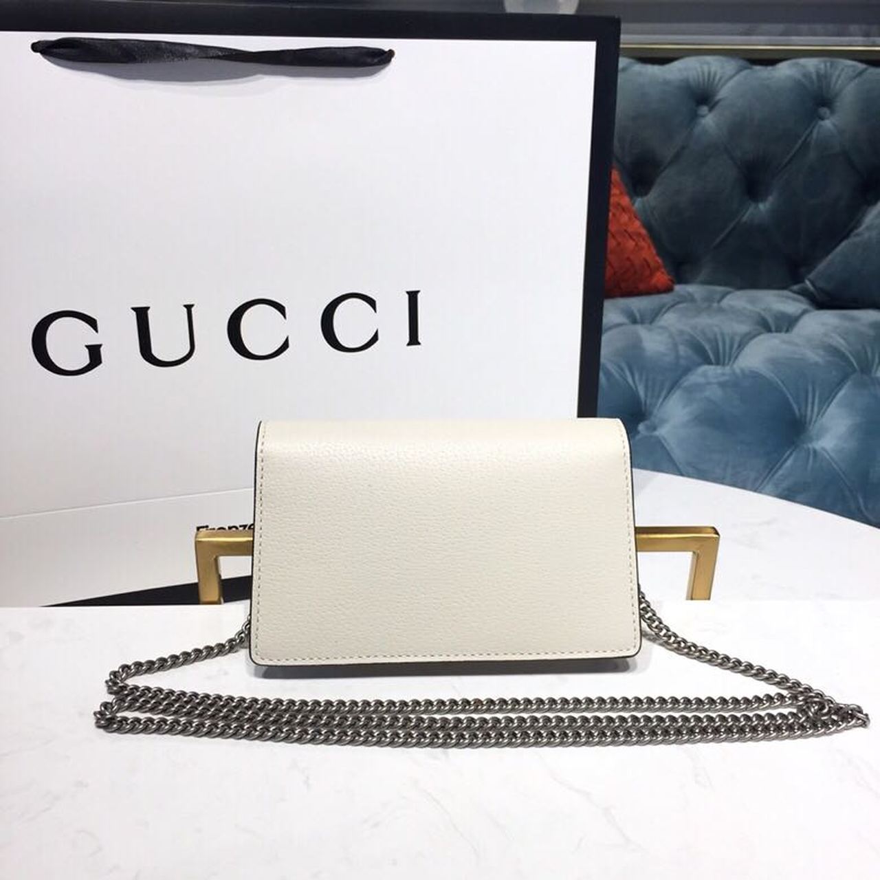 gg Dionysus Super Mini Bag White Metal-Free Tanned For Women 6.5in/16.5cm gg 476432 CAOGM 9174