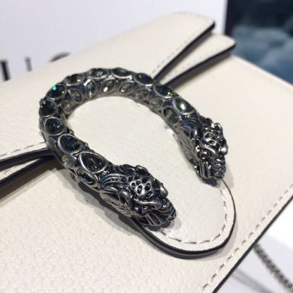 gg Dionysus Super Mini Bag White Metal-Free Tanned For Women 6.5in/16.5cm gg 476432 CAOGM 9174