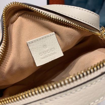 gg Ophidia Mini gg Round Shoulder Bag White For Women 7in/18cm gg