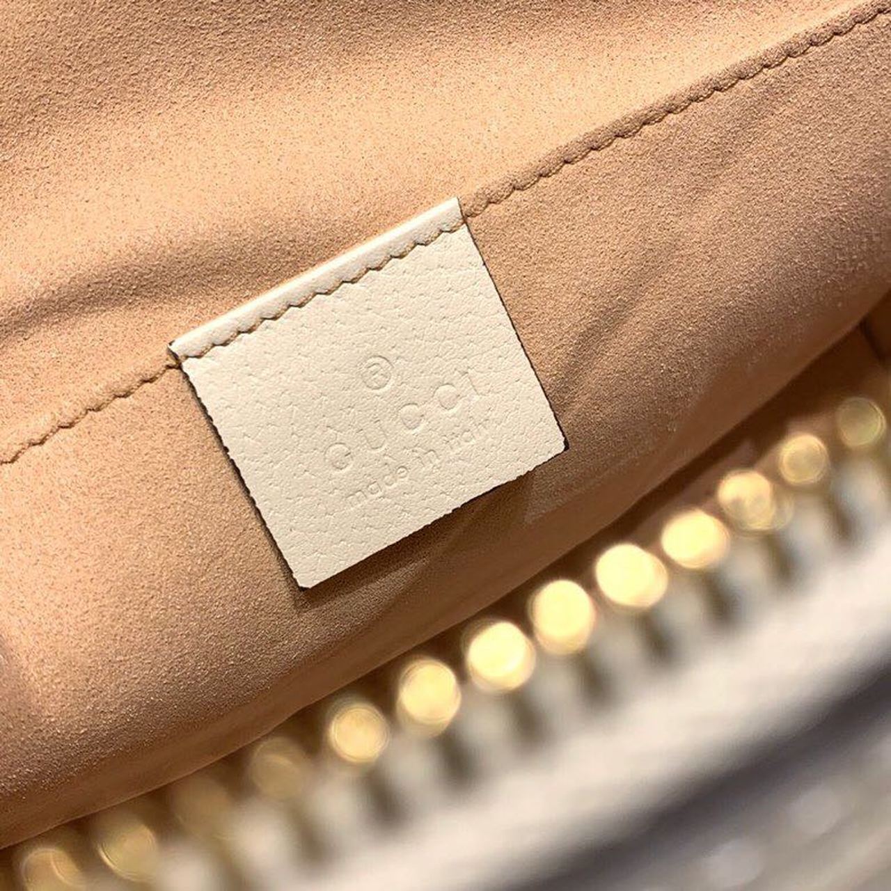 gg Ophidia Shoulder Bag White 9in/24cm