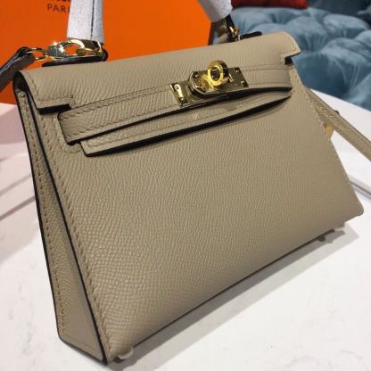 HM Mini Kelly Trench For Women Gold Toned Hardware 7.5in/19cm