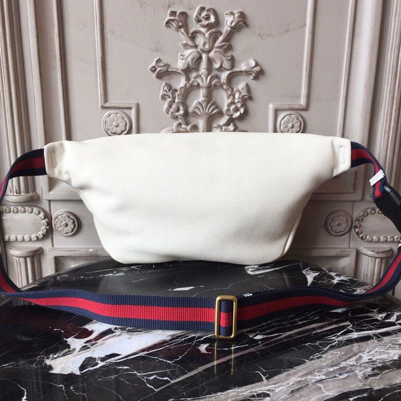 gg Coco Capitán Logo Belt Bag Cotton Linen Lining White For Men 11in/28cm gg