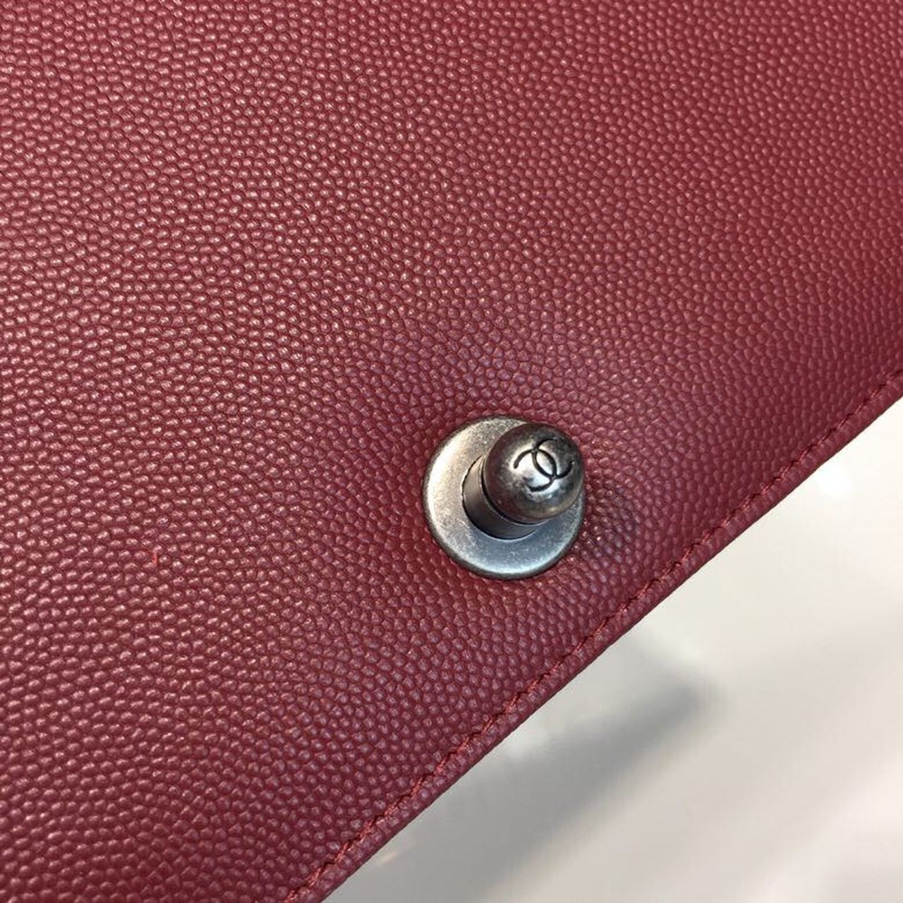 CHL Boy Handbag Silver Hardware Burgundy For Women, Women’s Bags, Shoulder And Crossbody Bags 9.8in/25cm A67086