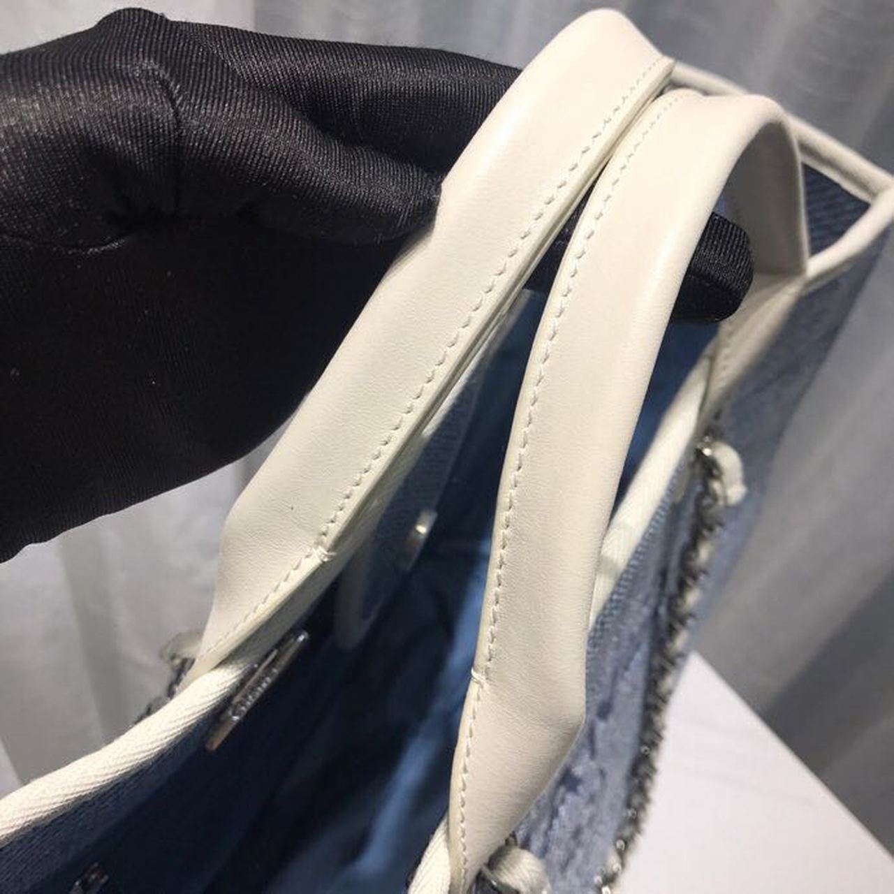 Chanel Deauville Tote Canvas Bag Light Grey For Women, Women’s Handbags, Shoulder Bags 15in/38cm A66941