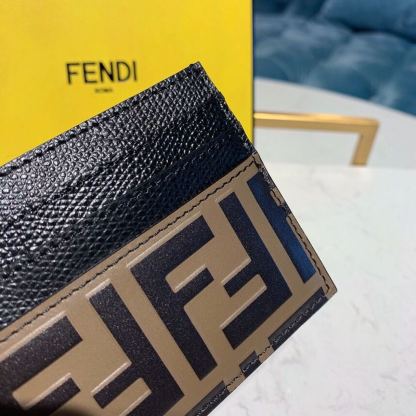 FI Card Holder Black For Women, Women&#8217;s Wallet 3.9in/10cm FF 8M0269