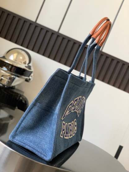 CE Medium Denim Tote For Women 16in/41cm 