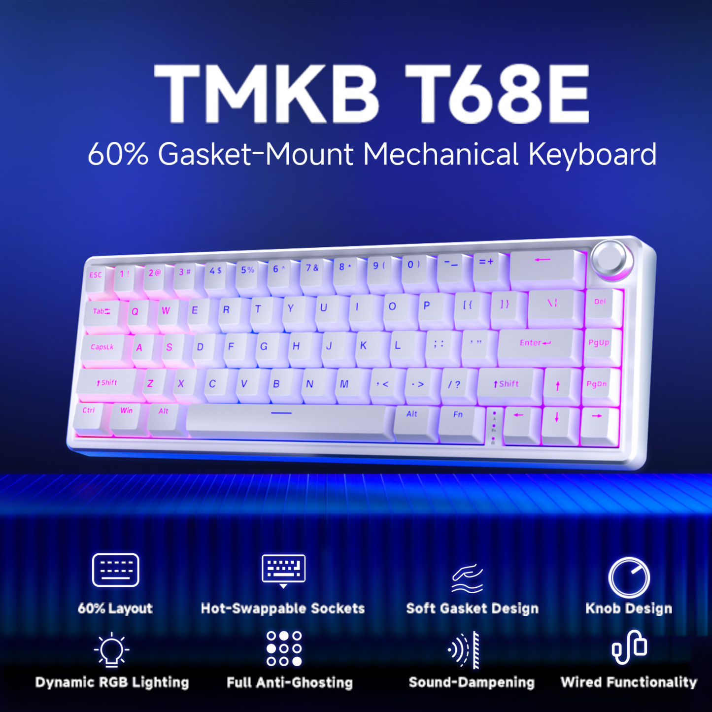 TMKB T68E Gasket Mechanical Keyboard
