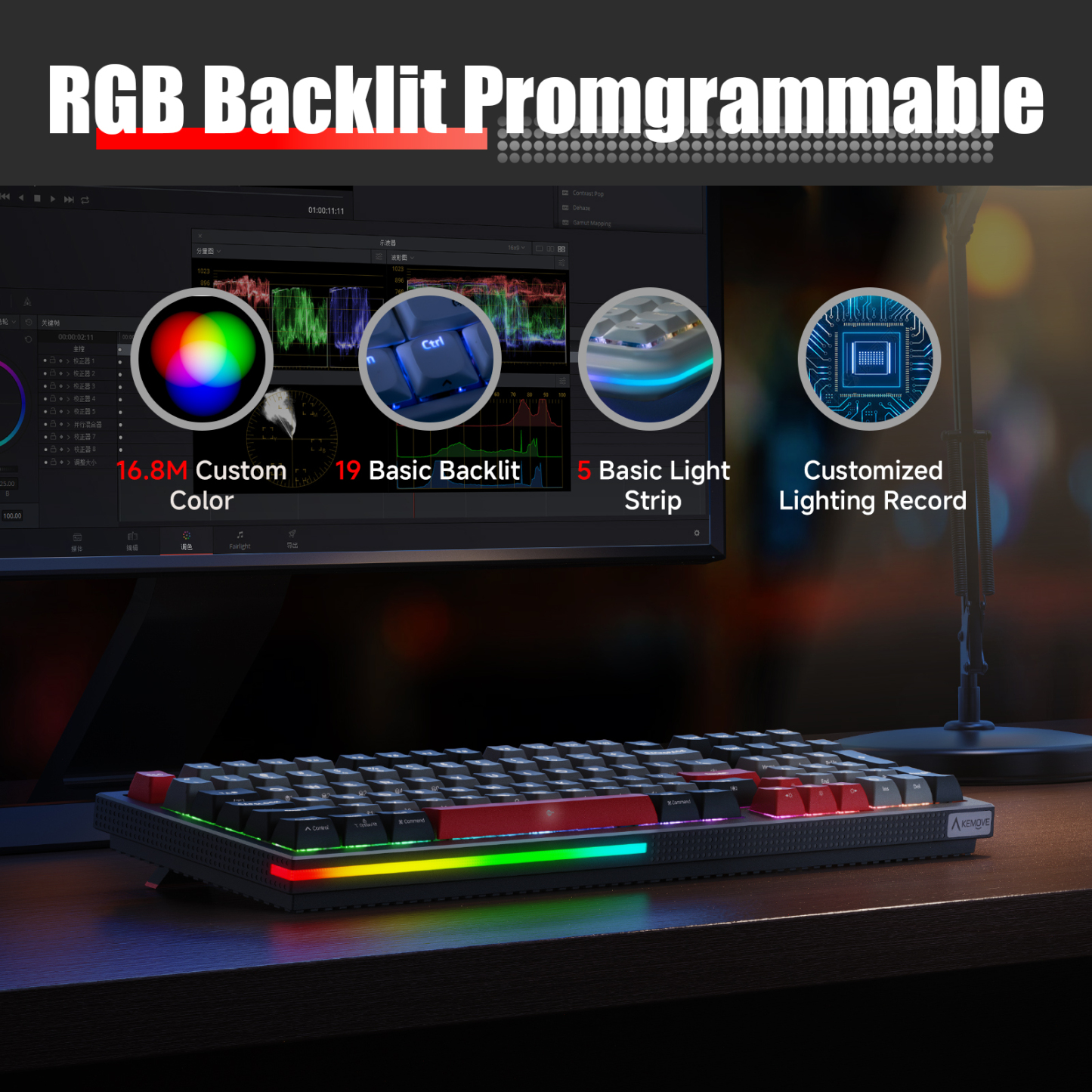 KEMOVE K98 Wireless Gaming Mechanical Keyboard