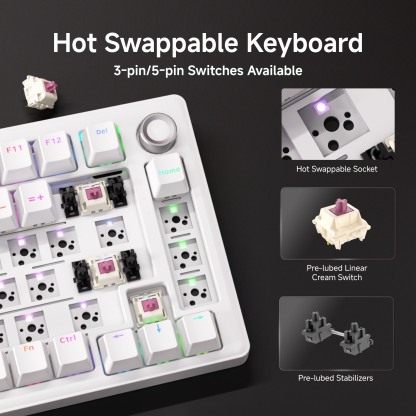 Dierya DK81E Gasket Mechanical Keyboard 