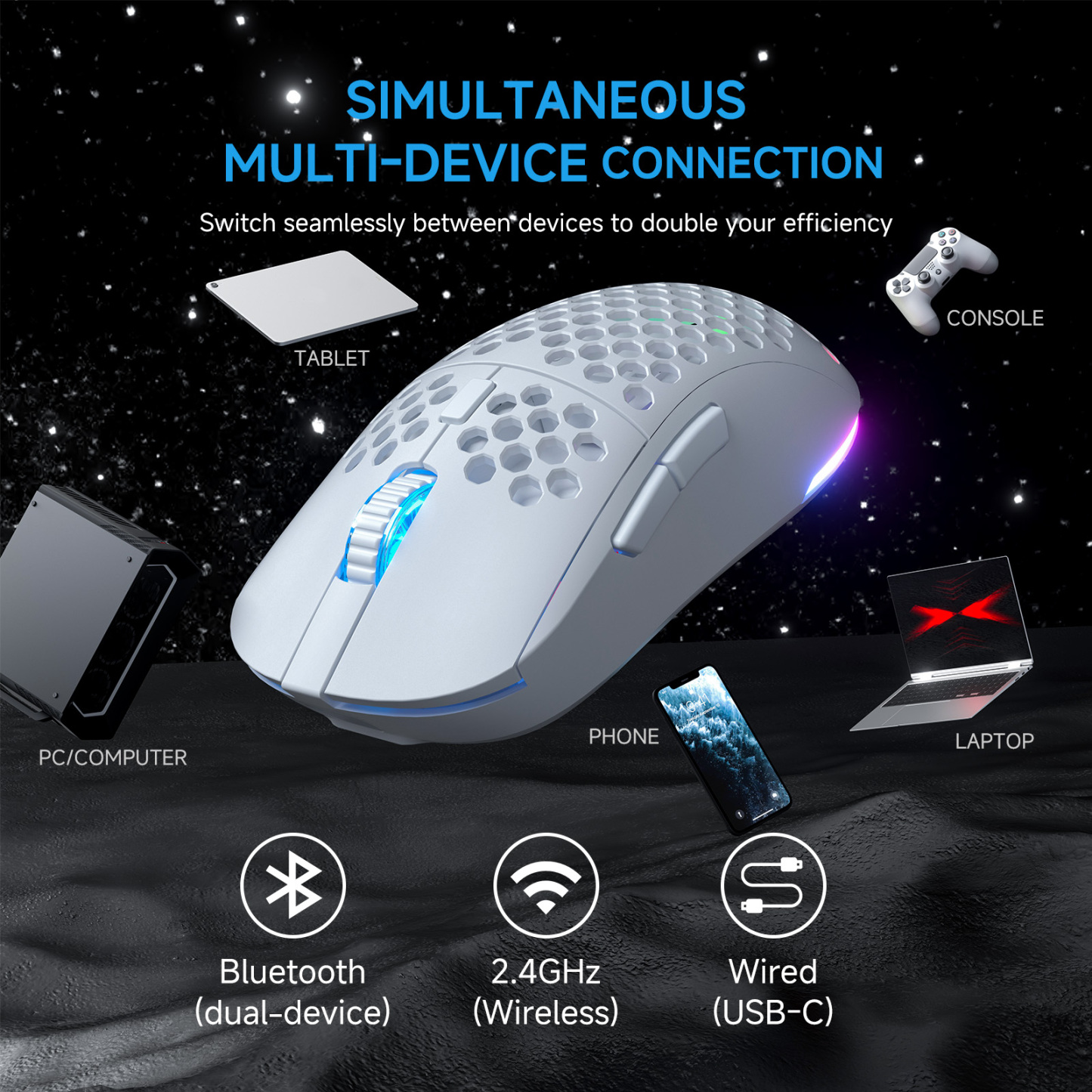 TMKB Falcon M1 Wireless/Wired Gaming Mouse 