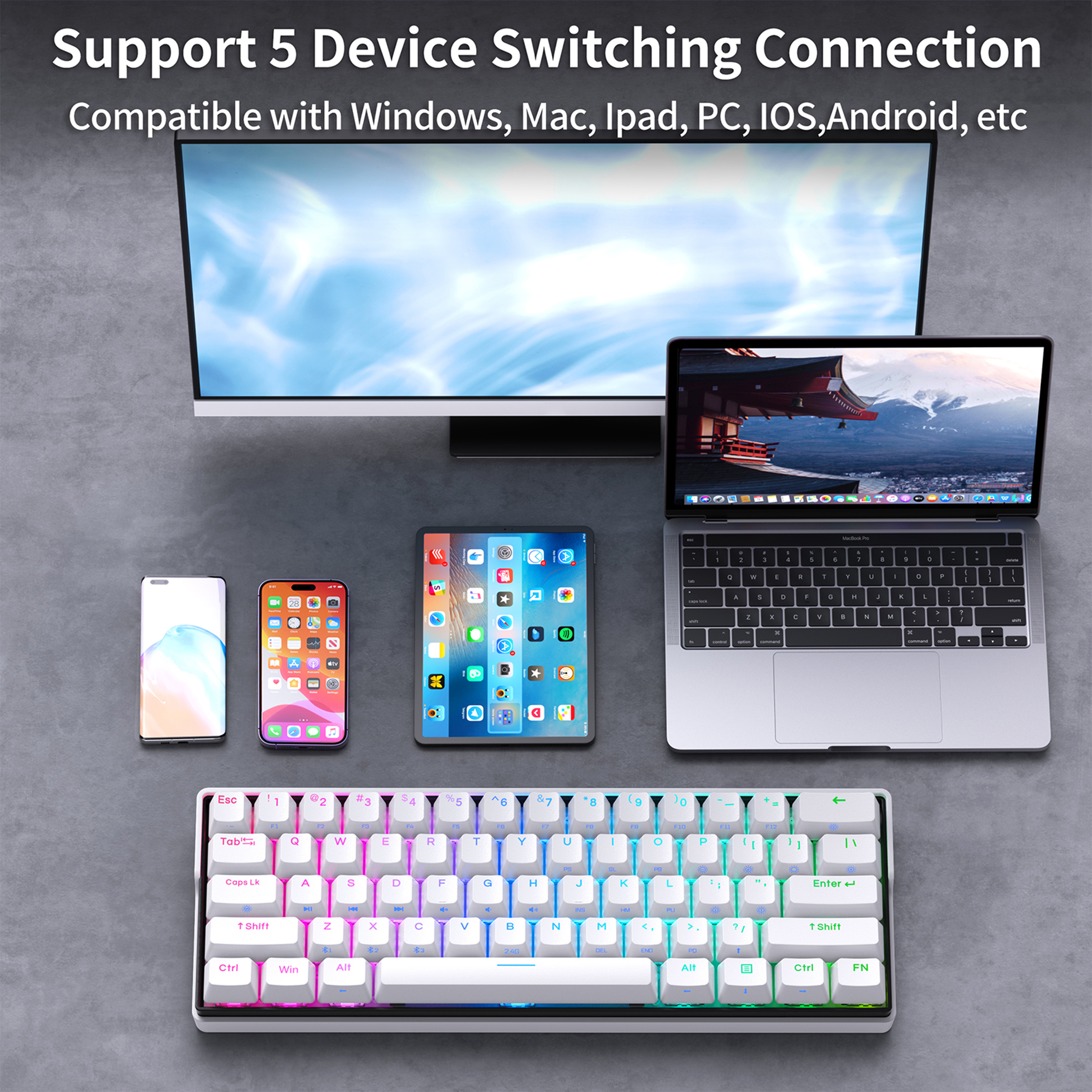 Kemove K61 Mechanical Gaming Keyboard - Thumbnail 5