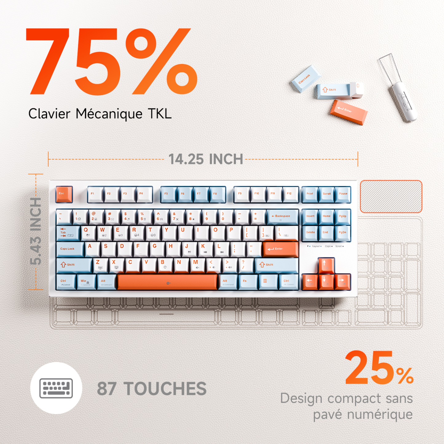 KEMOVE K87SE TKL Mechanical Gaming Keyboard