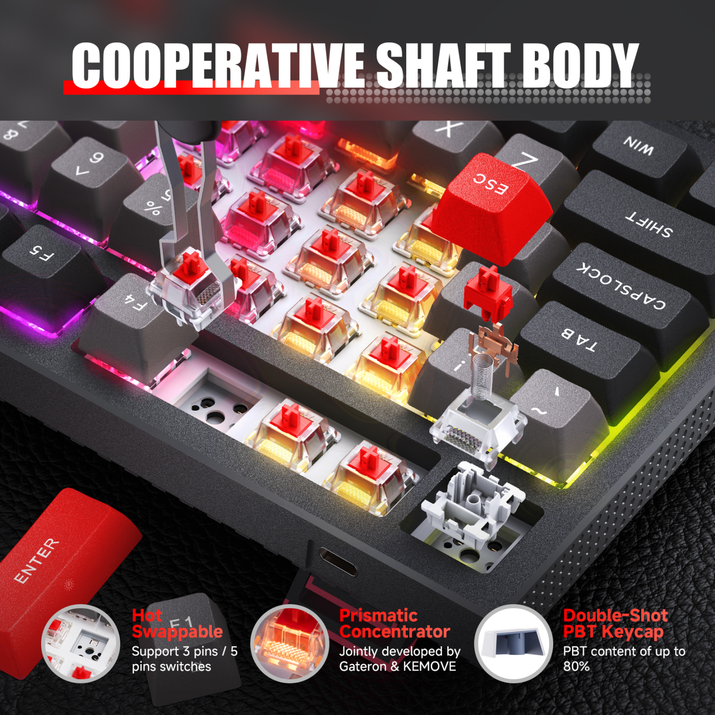 KEMOVE K98 Wireless Gaming Mechanical Keyboard