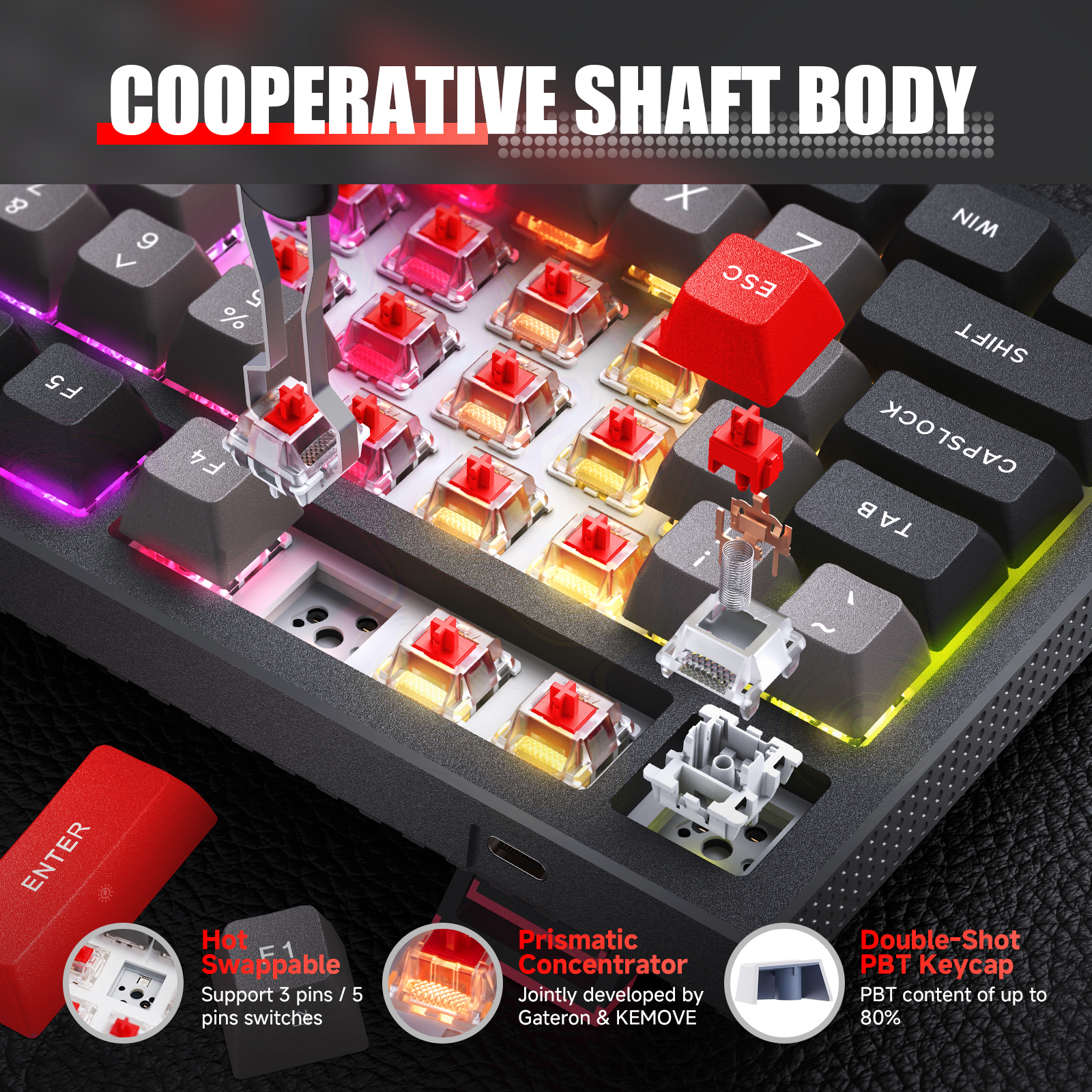 KEMOVE K98 Wireless Gaming Mechanical Keyboard
