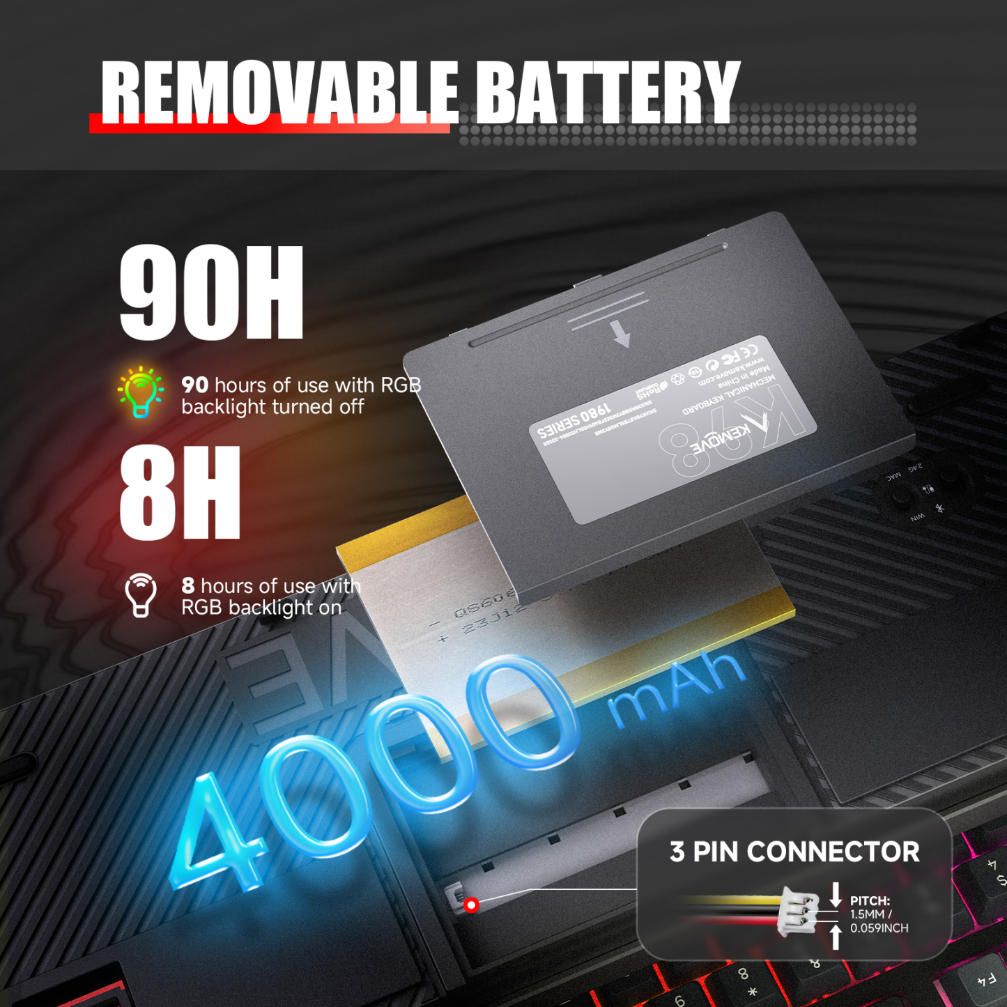 KEMOVE K98 Wireless Gaming Mechanical Keyboard