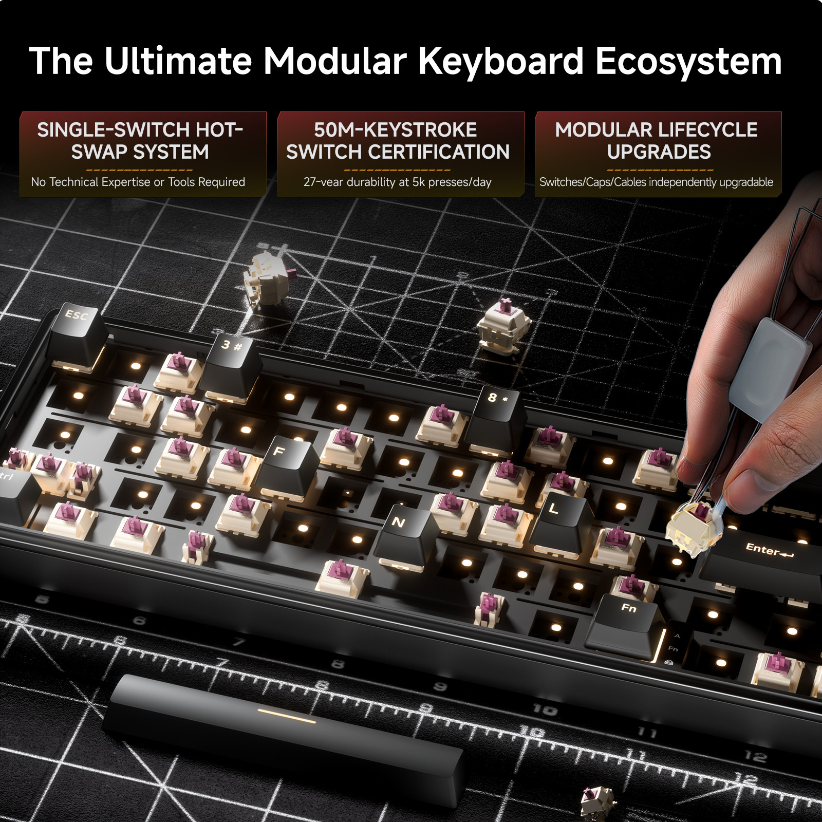 Dierya DK68E Gasket Mechanical Keyboard