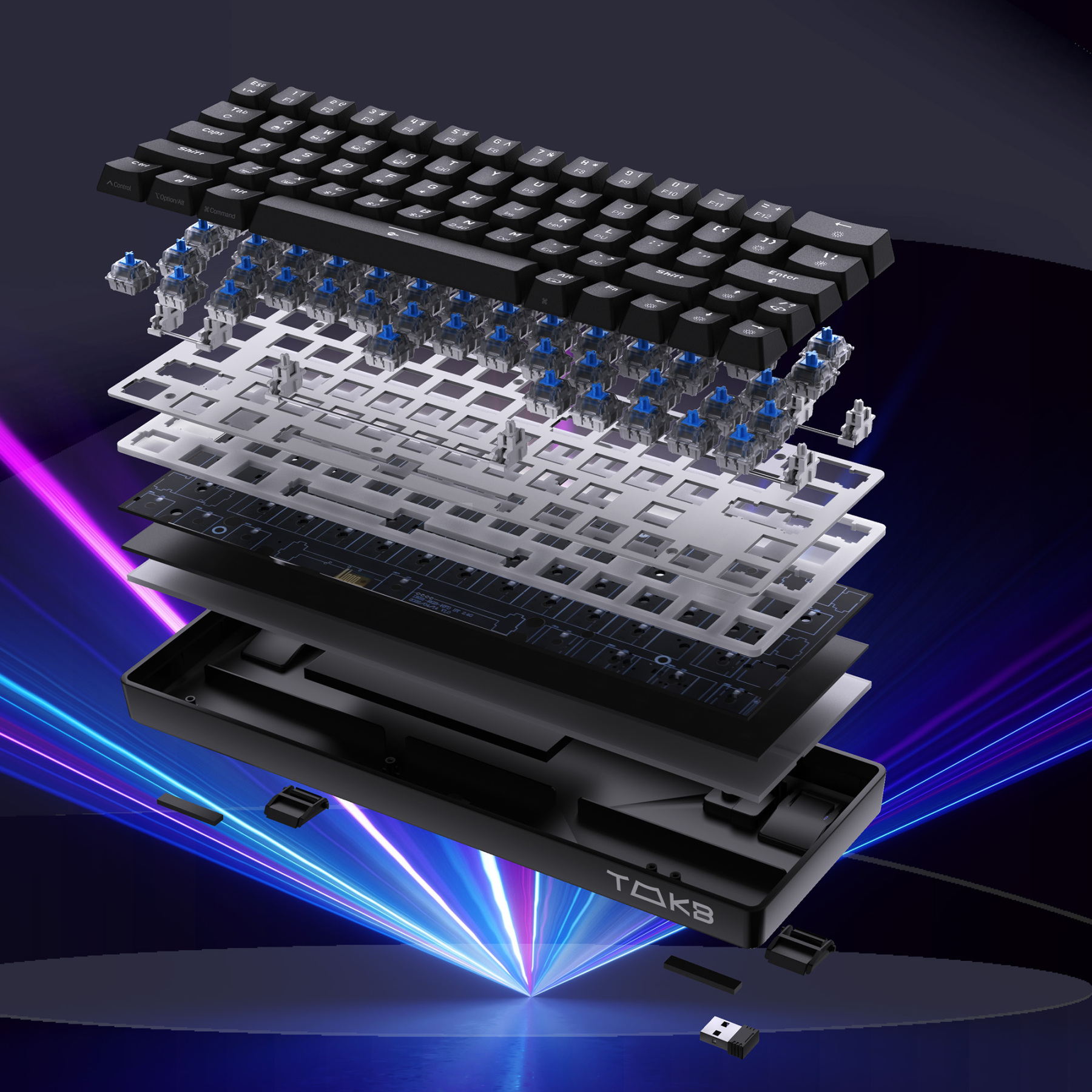 DIERYA T63 60% Wireless Mechanical Gaming Keyboard