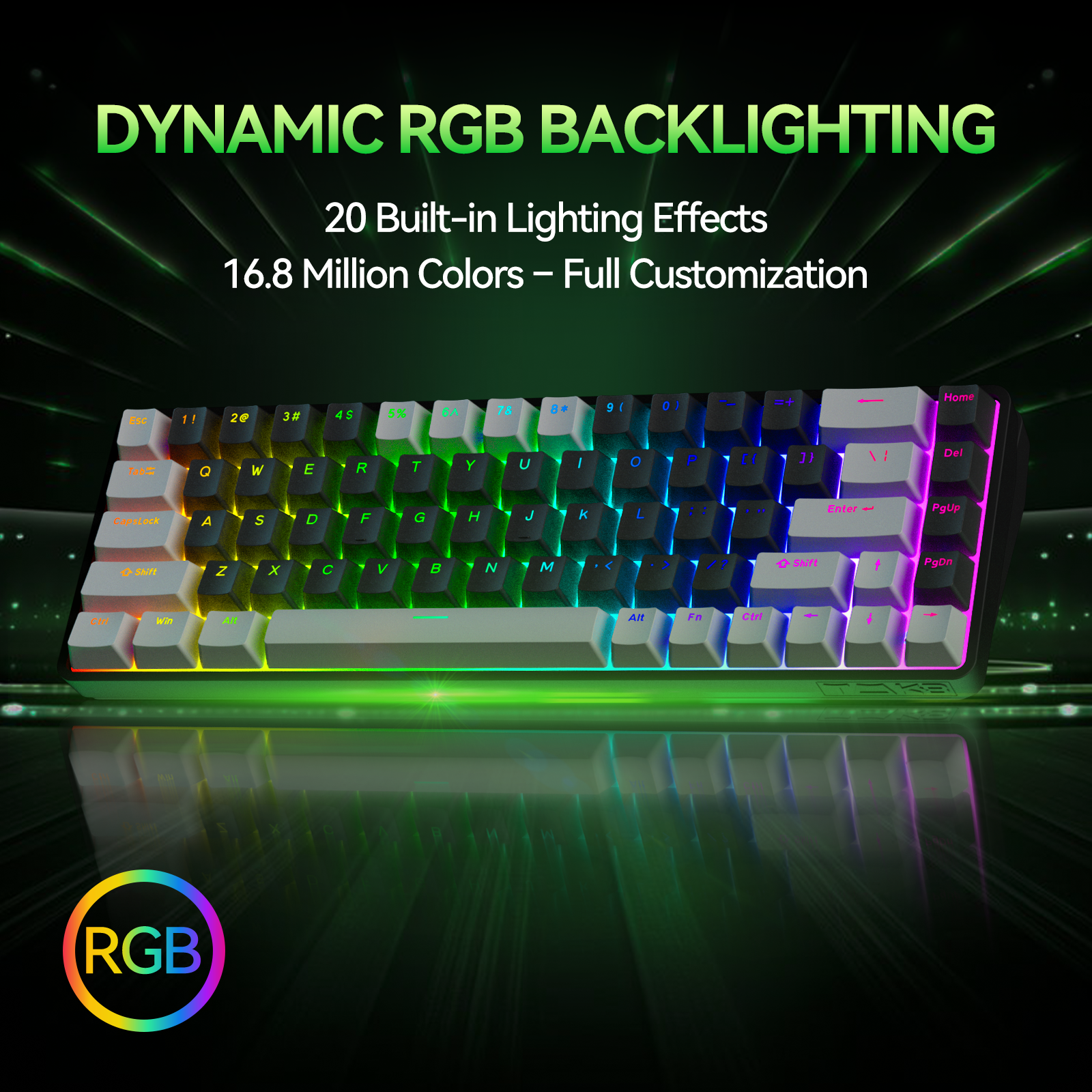 TMKB T68 Wireless/Wired Mechanical Keyboard 