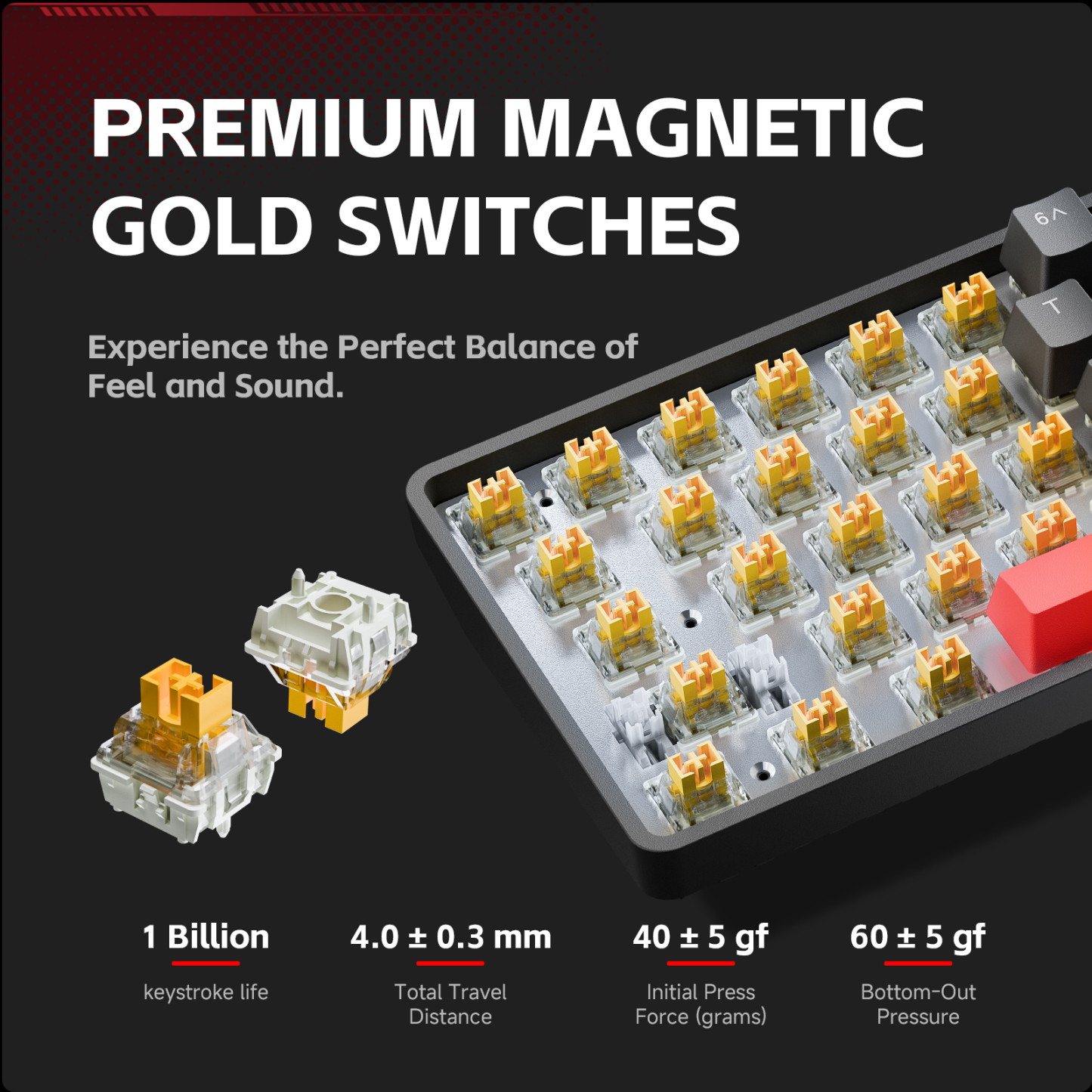KEMOVE T68-C Magnetic Switch Mechanical Gaming Keyboard
