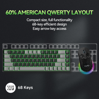 TMKB T68 Wireless/Wired Mechanical Keyboard 