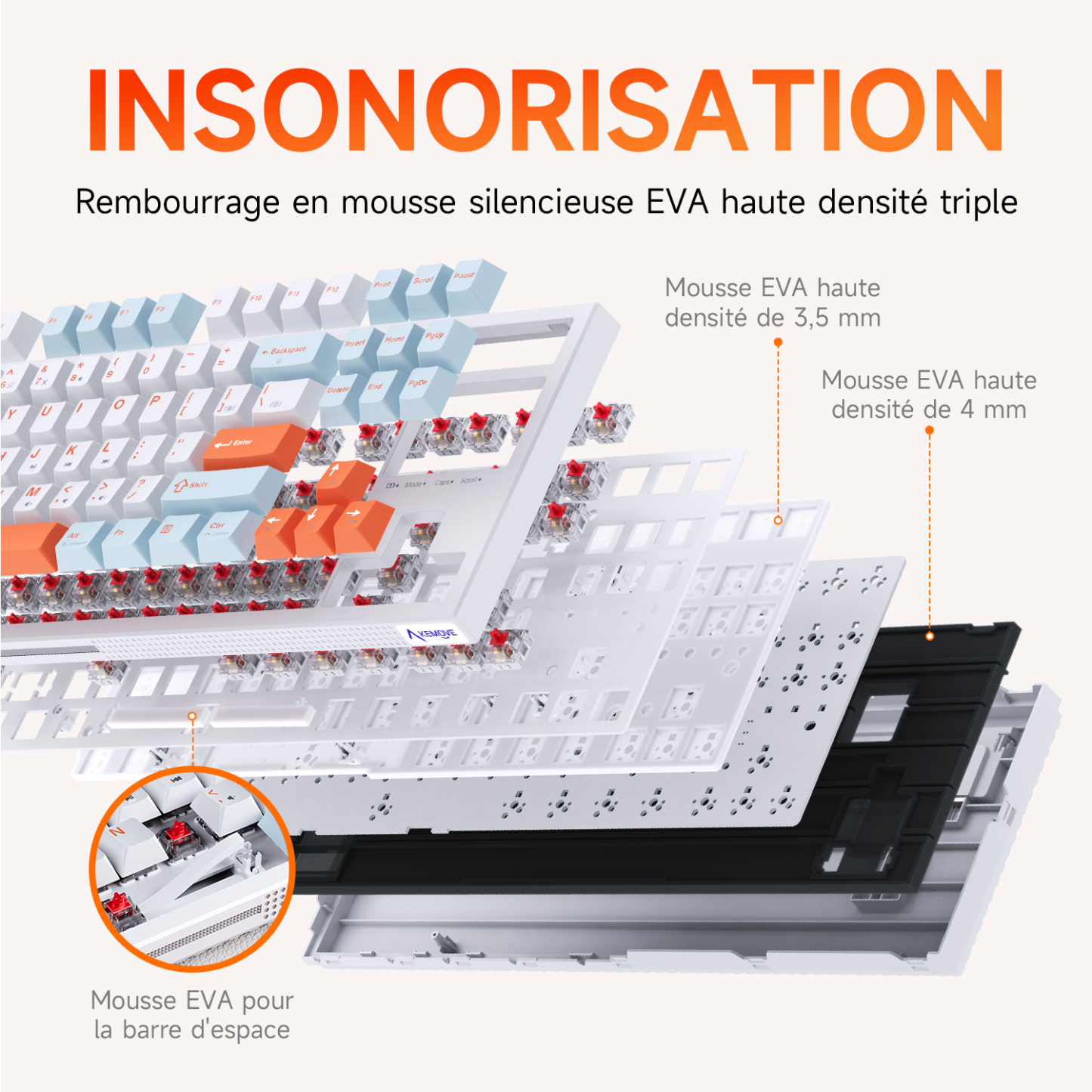 KEMOVE K87SE TKL Mechanical Gaming Keyboard