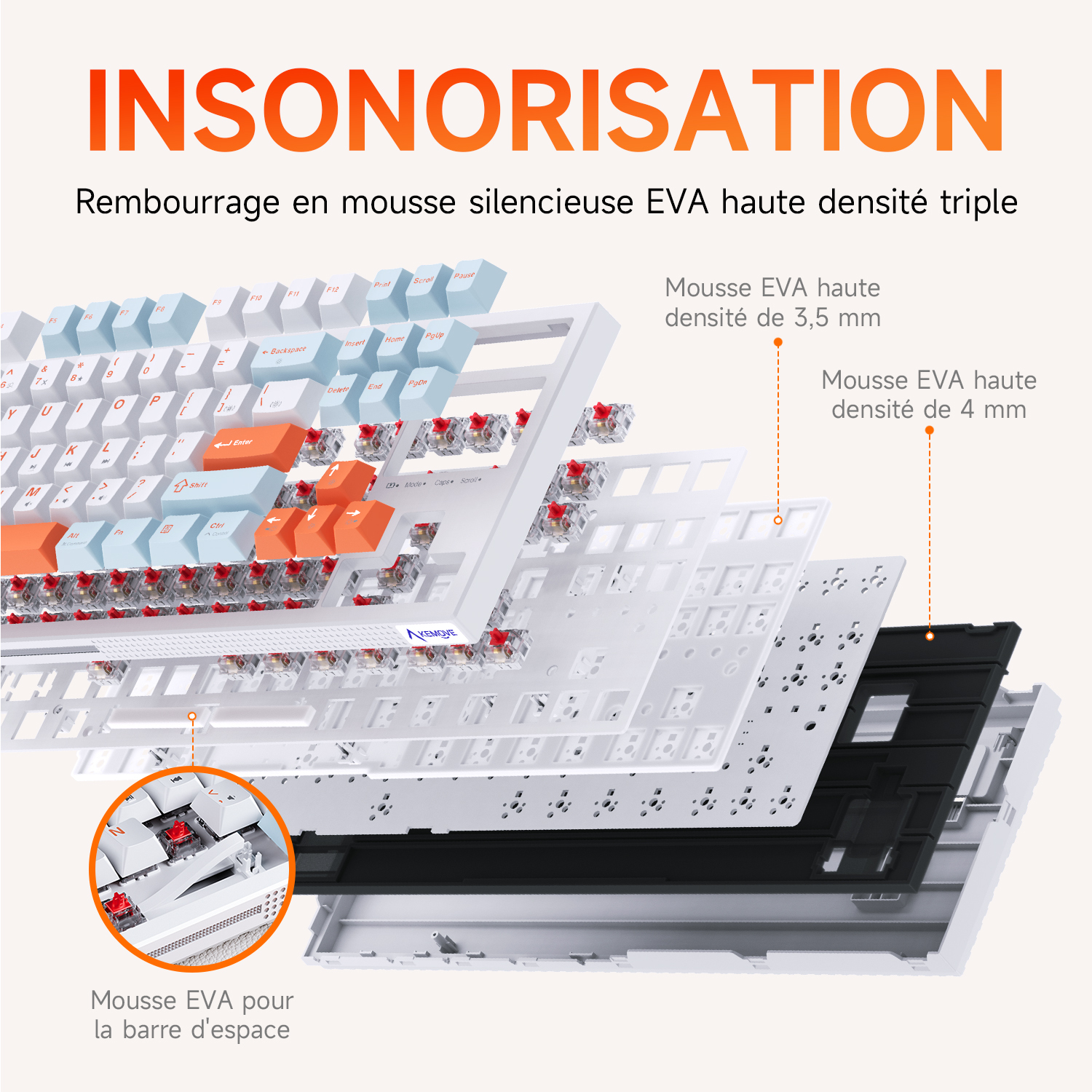 KEMOVE K87SE TKL Mechanical Gaming Keyboard