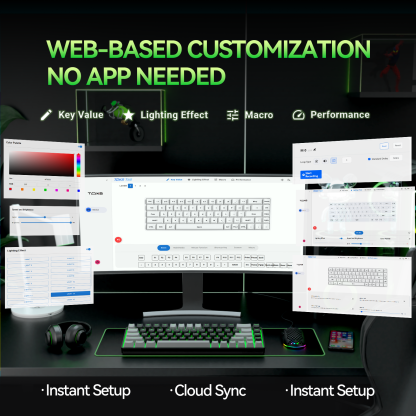 TMKB T68 Wireless/Wired Mechanical Keyboard 