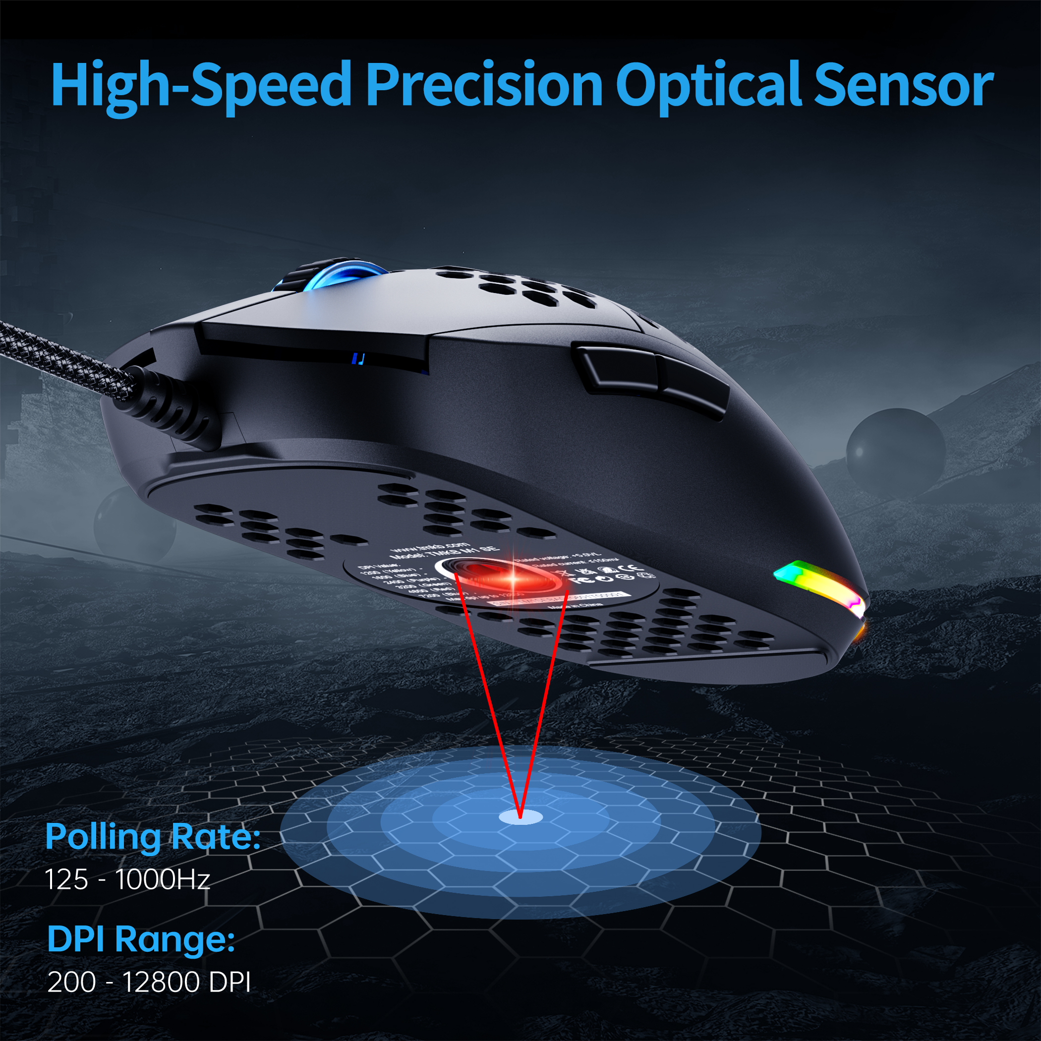 TMKB Falcon M1SE Ultralight Honeycomb Gaming Mouse