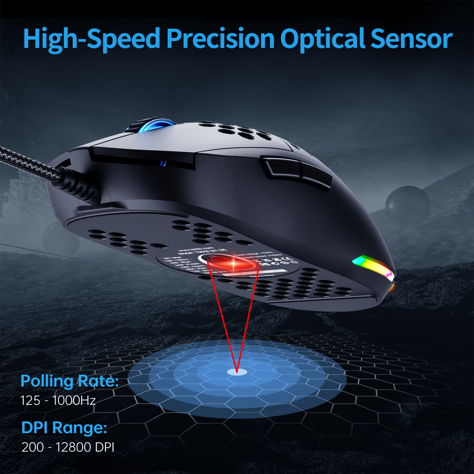 TMKB Falcon M1SE Ultralight Honeycomb Gaming Mouse