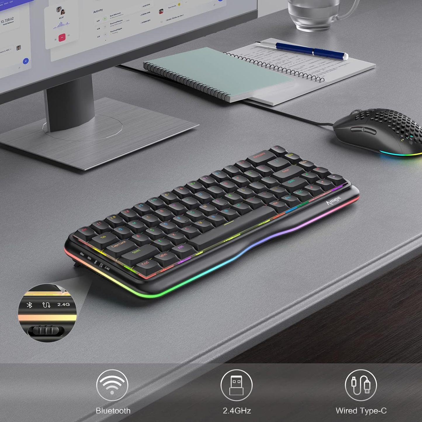 KEMOVE K68 Wireless Mechanical Keyboard
