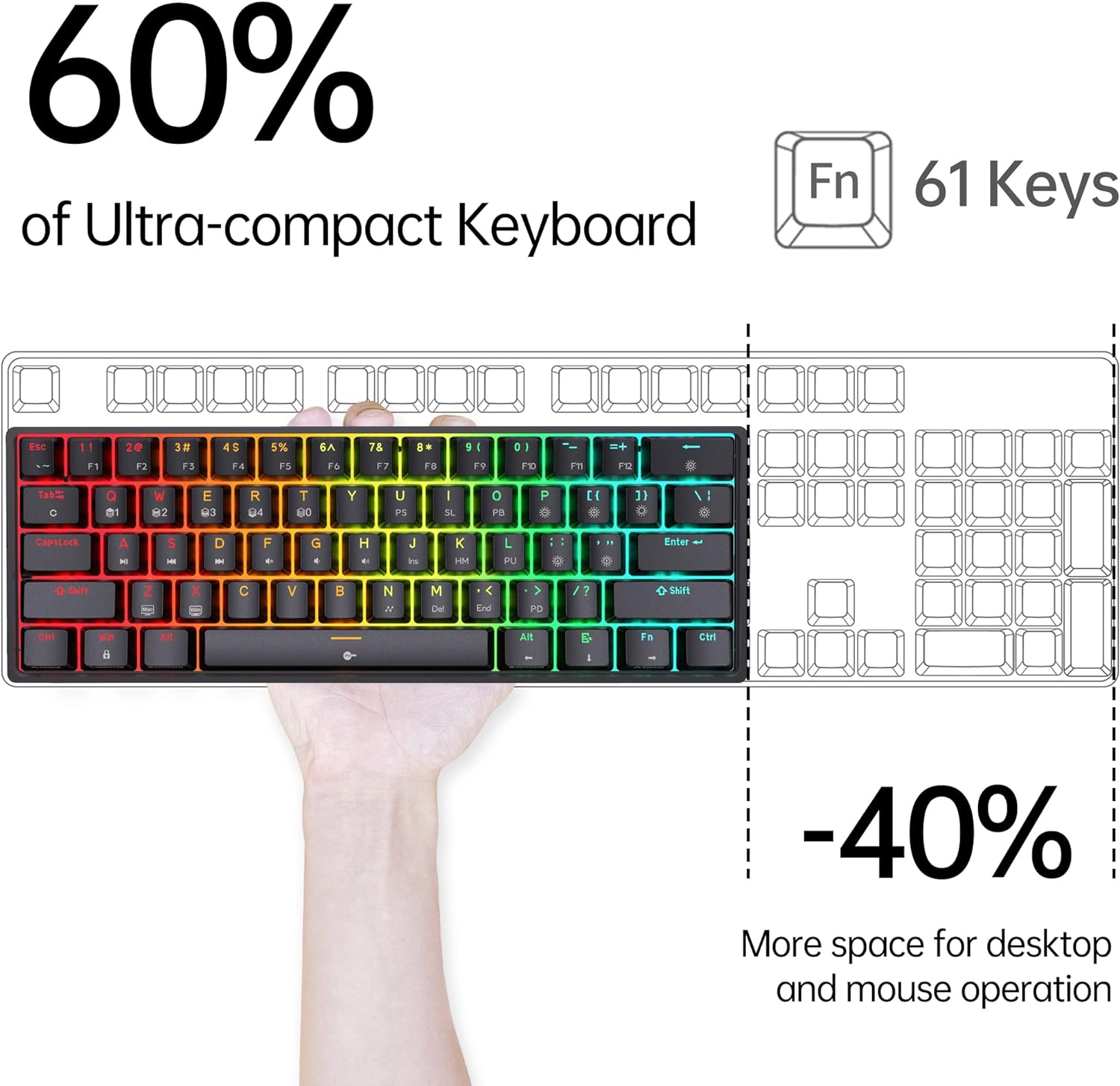 DIERYA DK61E Mechanical Gaming Keyboard
