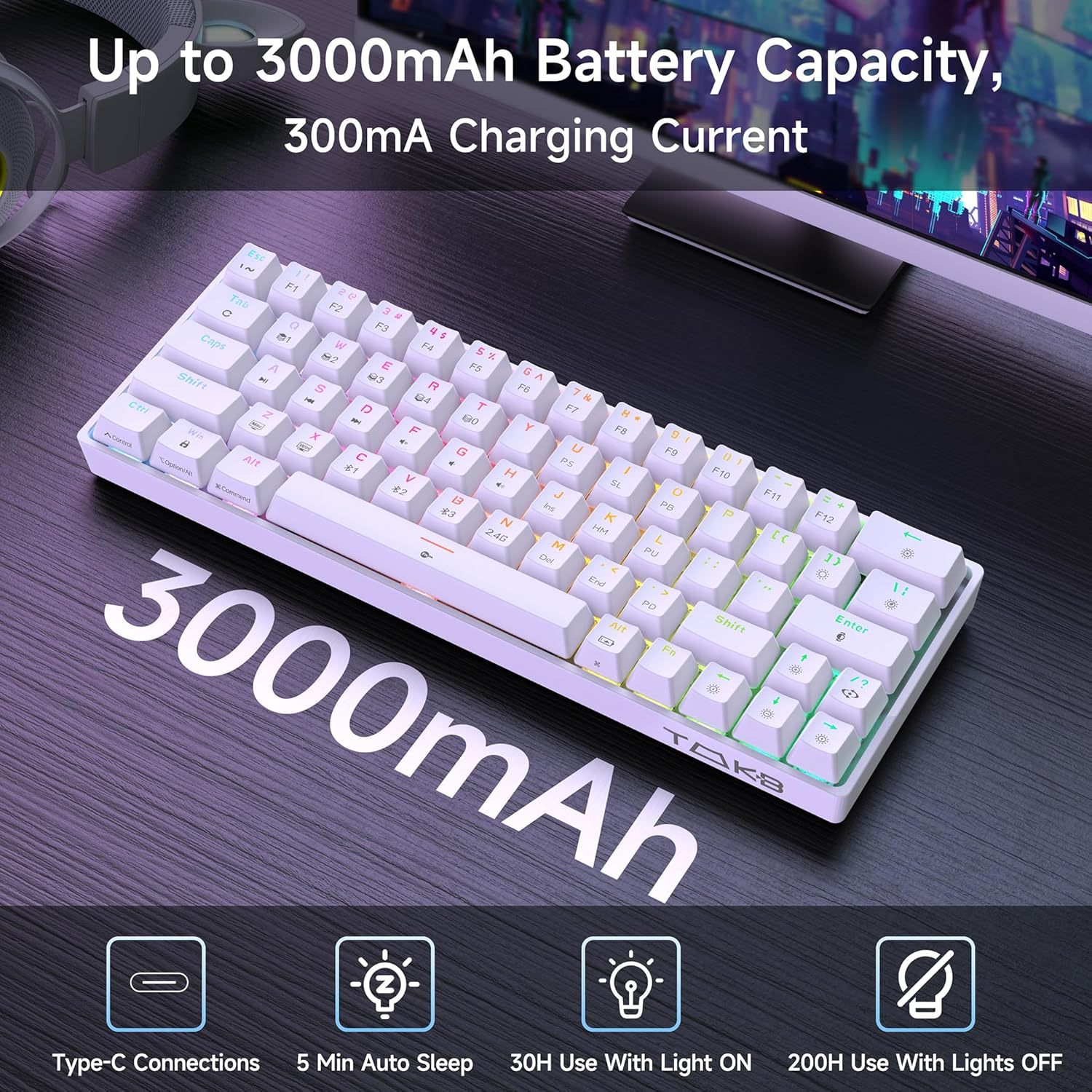 DIERYA T63 60% Wireless Mechanical Gaming Keyboard