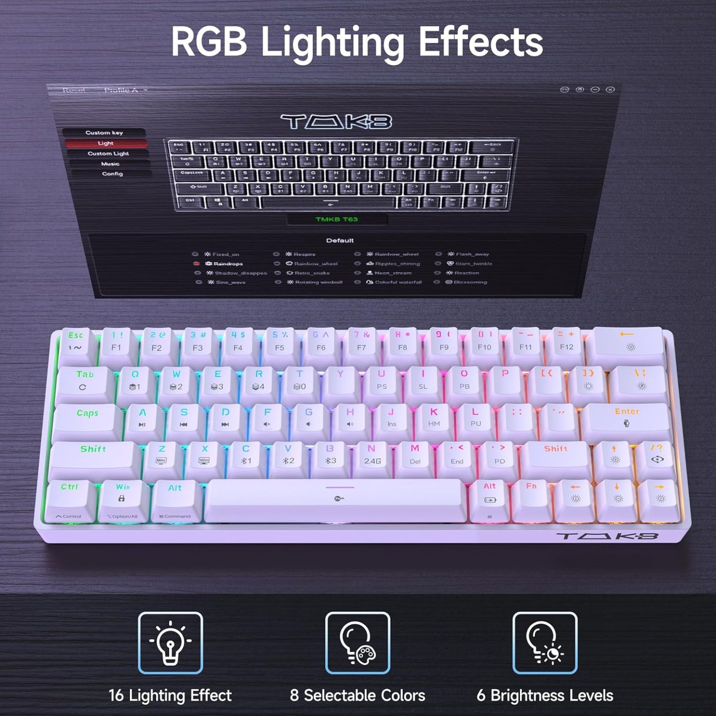 DIERYA T63 60% Wireless Mechanical Gaming Keyboard