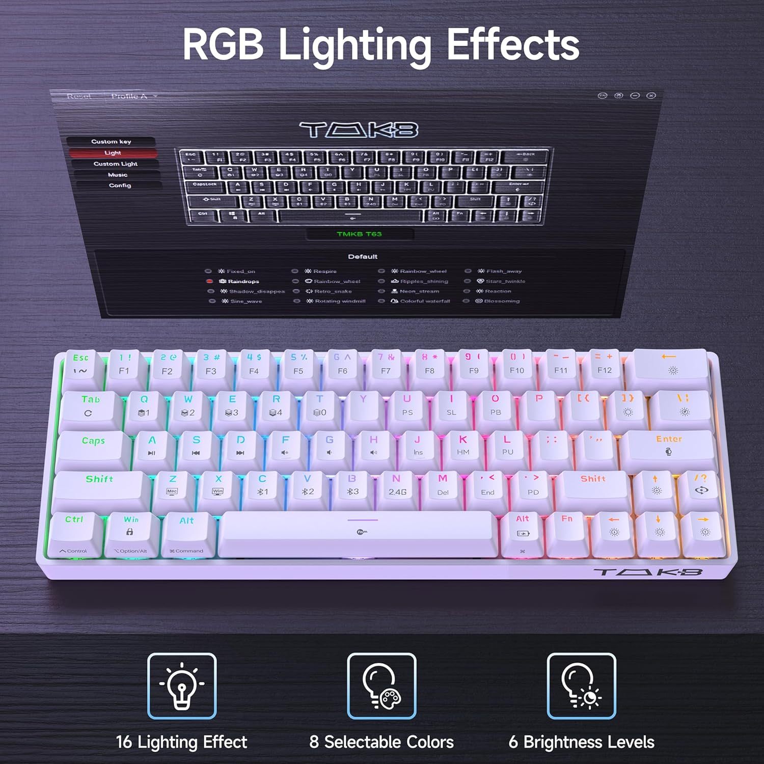 DIERYA T63 60% Wireless Mechanical Gaming Keyboard
