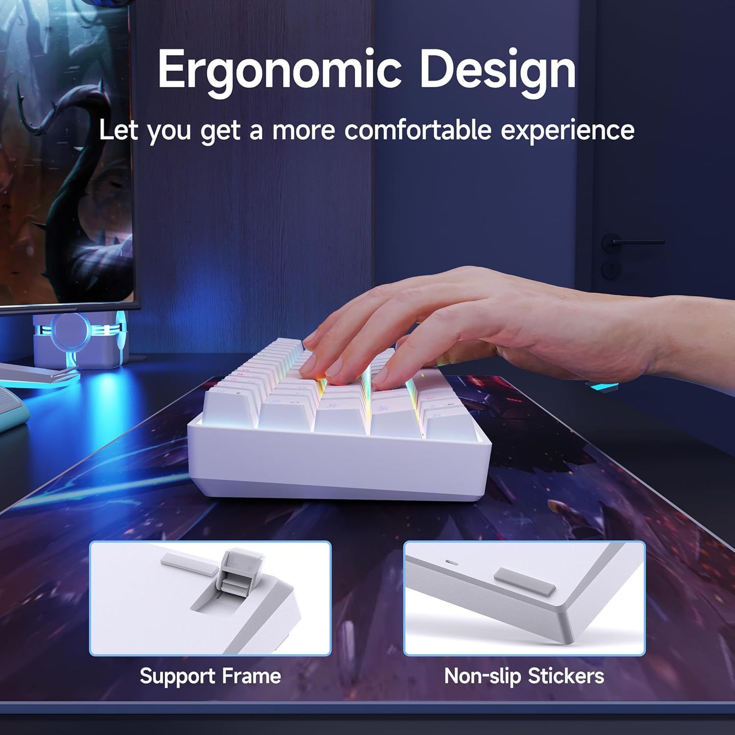 DIERYA T63 60% Wireless Mechanical Gaming Keyboard