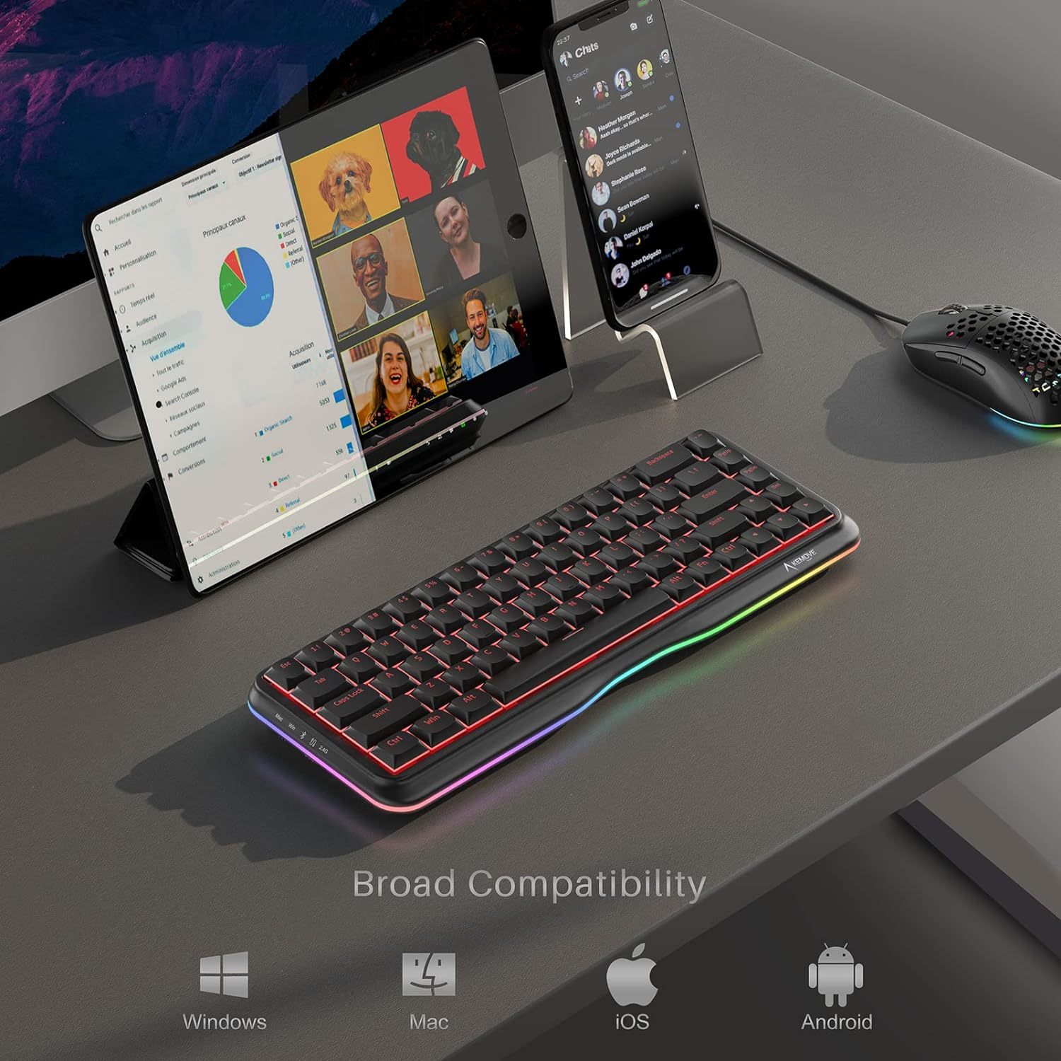 Kemove K68 Wireless Keyboard| 68 Keys Mechanical Keyboard – KEMOVE