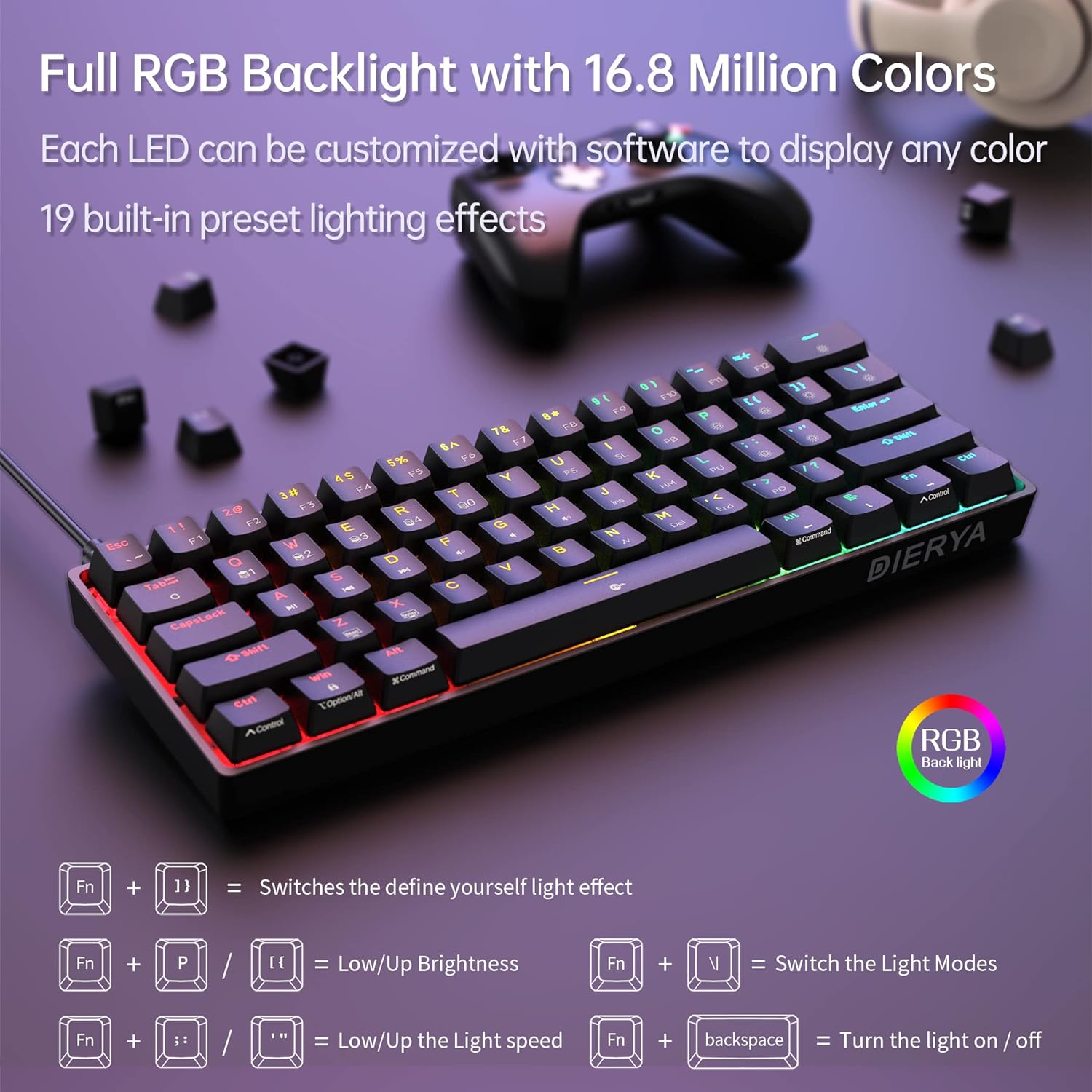 DIERYA DK61E Mechanical Gaming Keyboard