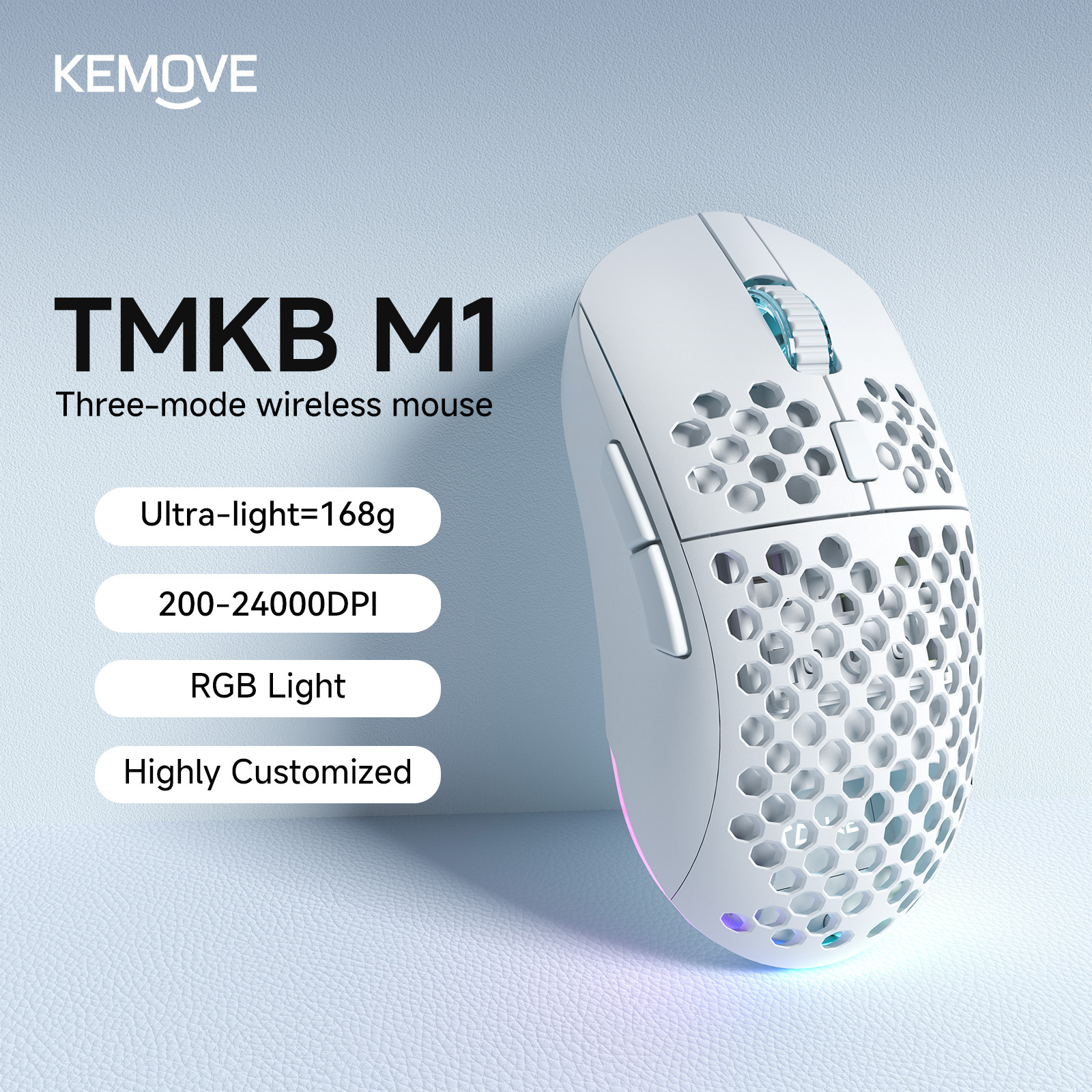 TMKB Falcon M1 Wireless Gaming Mouse, 24000DPI Optical Sensor