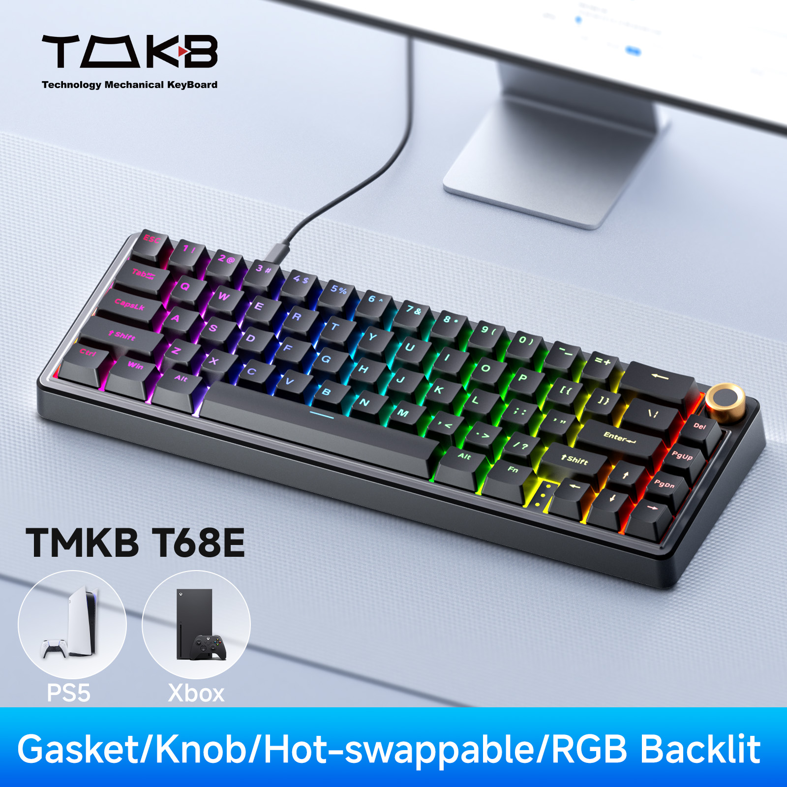 Dierya DK68E Gasket Mechanical Keyboard