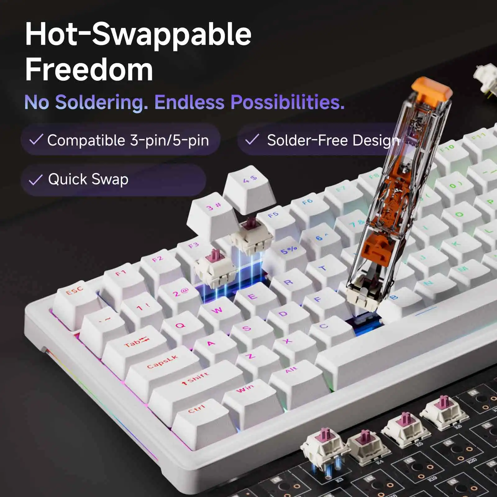 DIERYA DK81E Gasket Mechanical Keyboard 