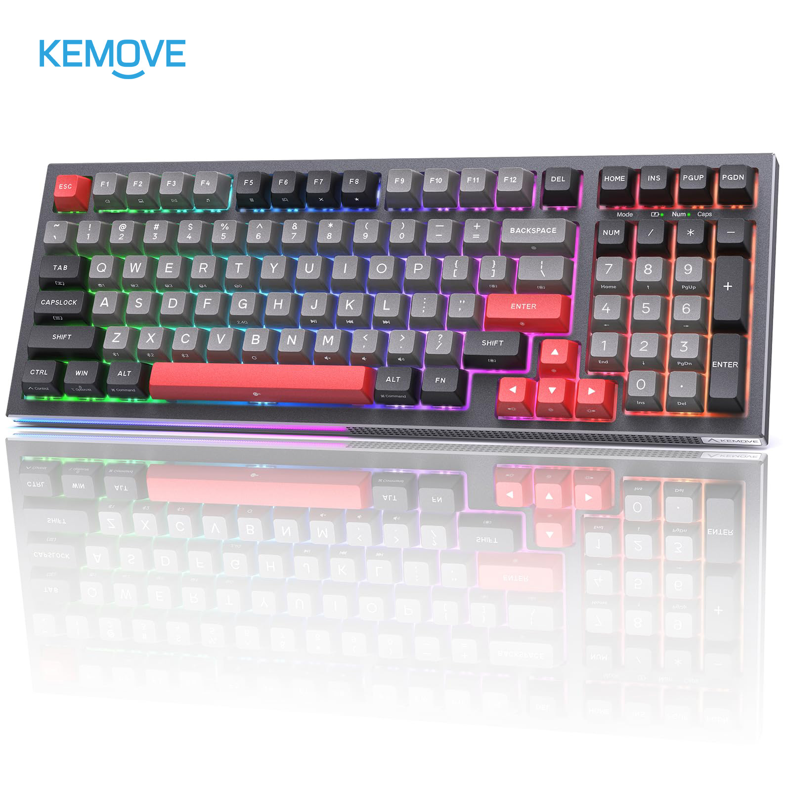 KEMOVE K98 90-Percent Wireless Gaming Mechanical Keyboard
